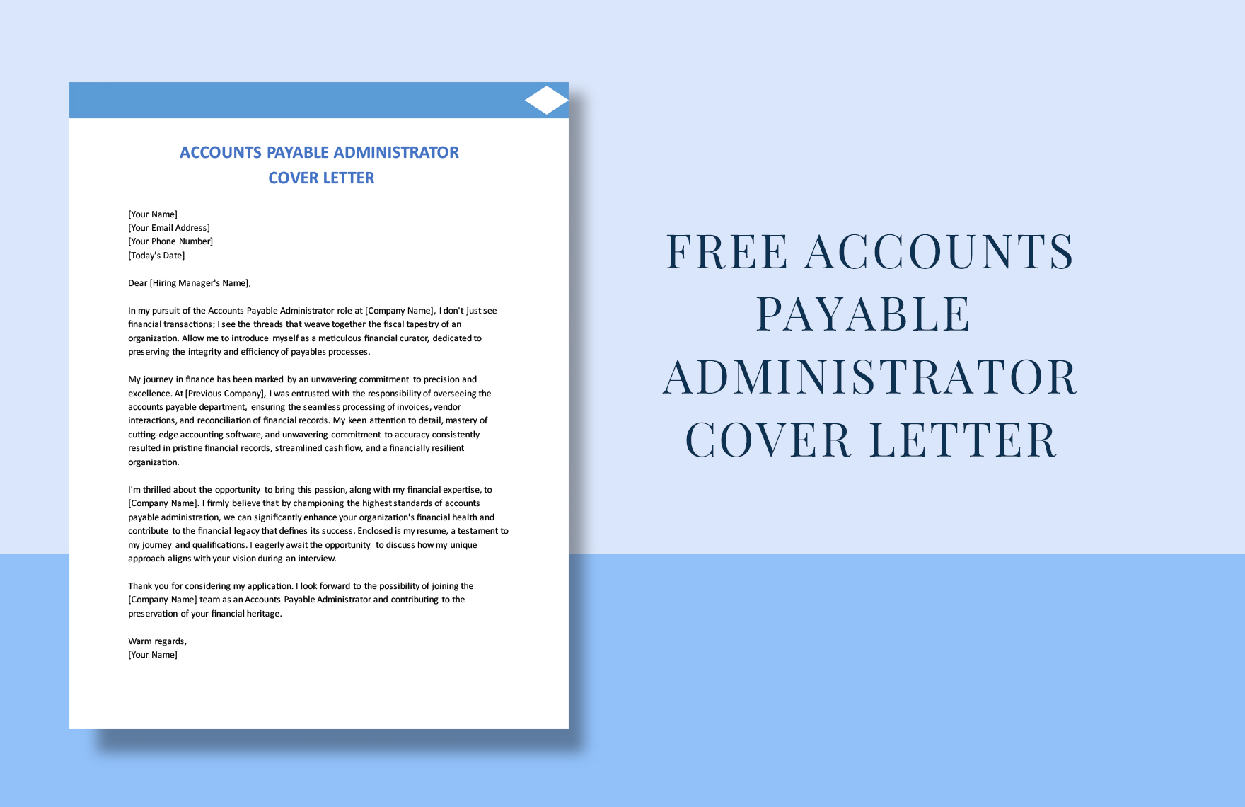 Accounts Payable Administrator Cover Letter