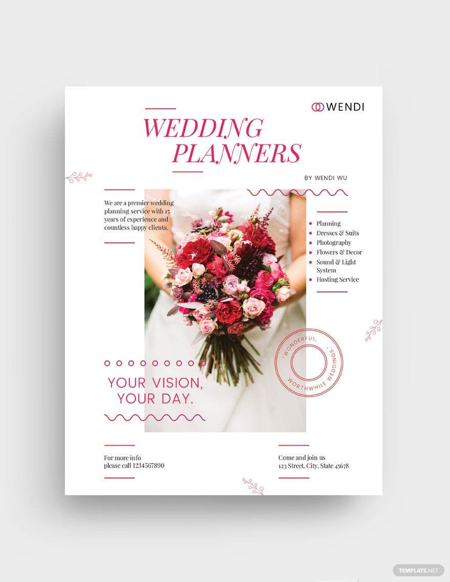 Wedding Planners Flyer Template
