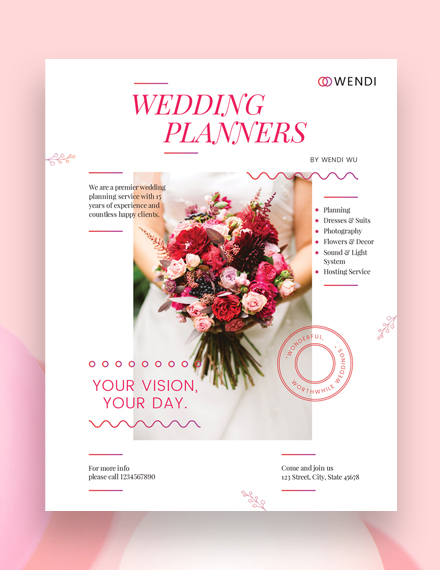 29  Wedding Flyer Templates PSD Word EPS Vector Formats