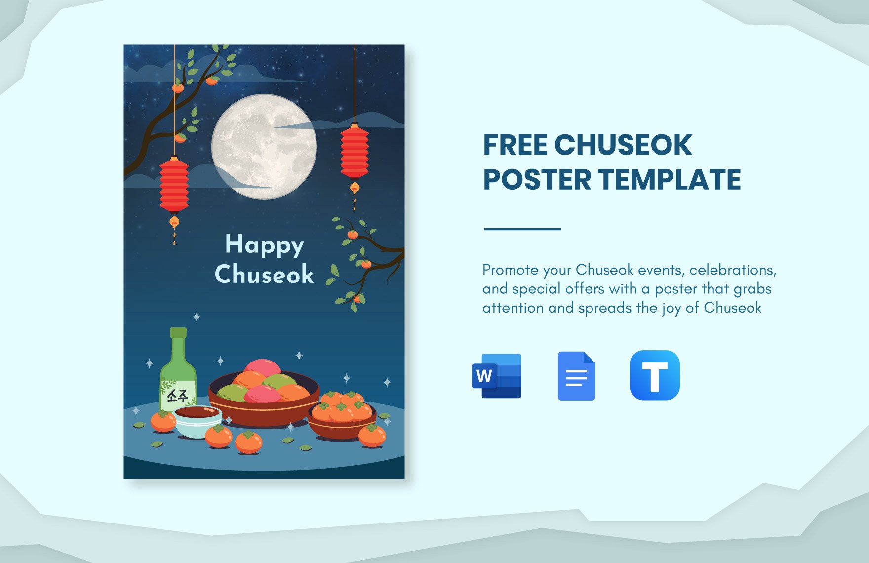 Free Chuseok Poster Template in Word, Google Docs