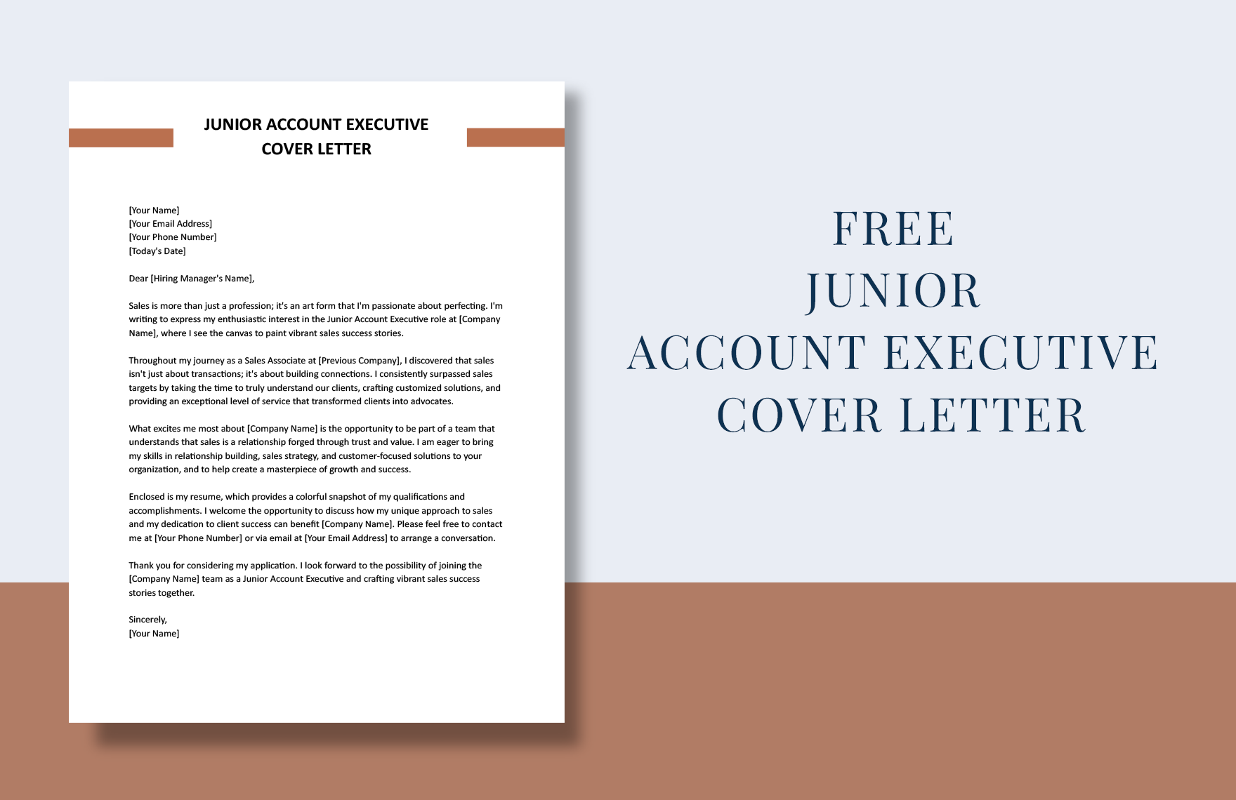 Junior Account Executive Cover Letter