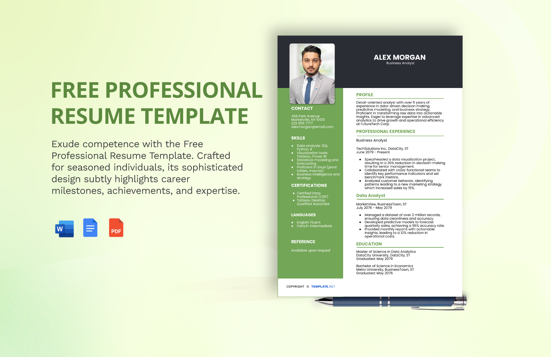 FREE Resume Word - Template Download | Template.net