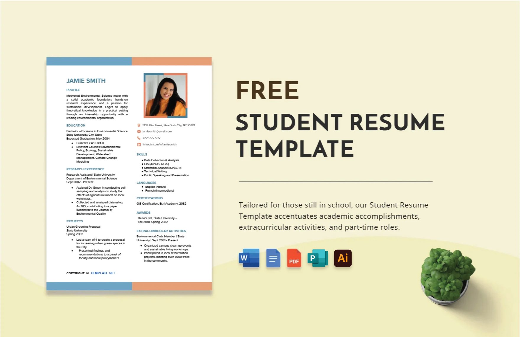 Student Resume Template