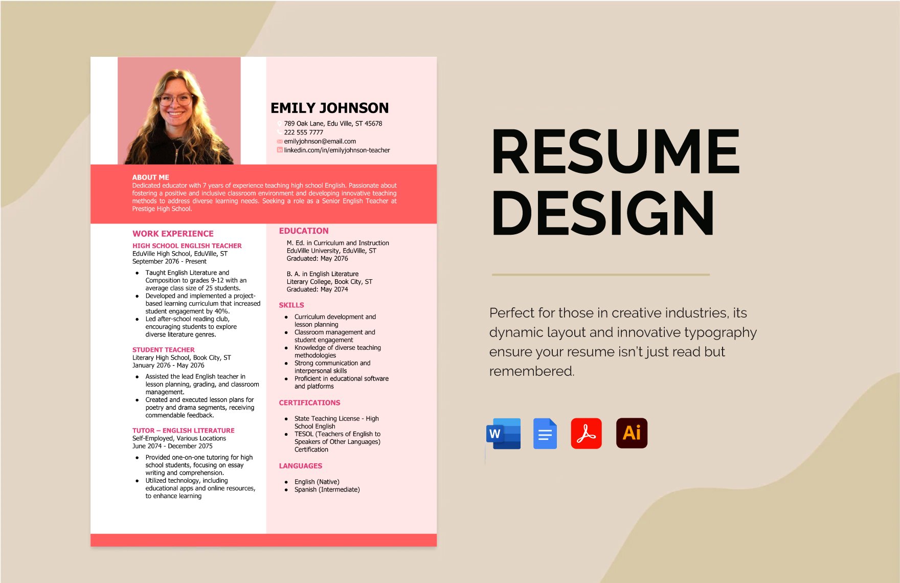 Free Resume Design Template