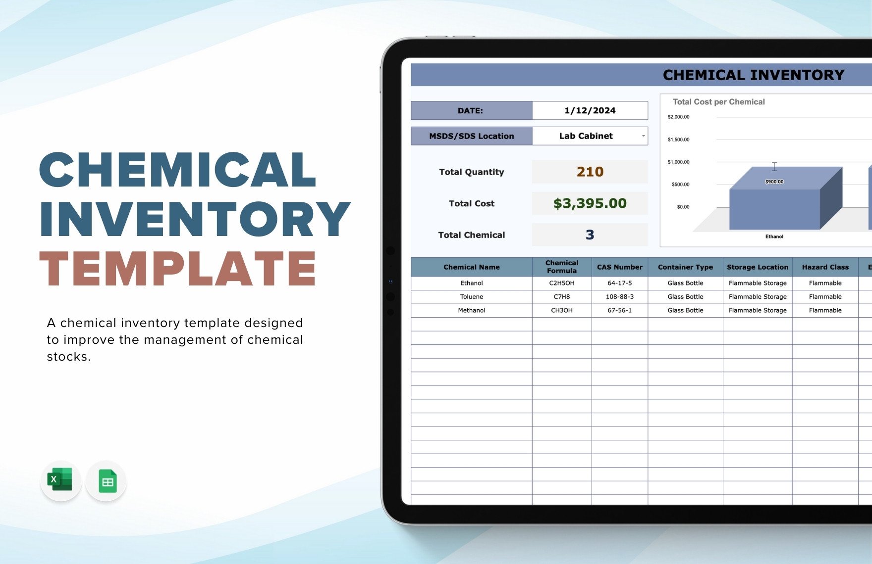 Chemical Inventory Template