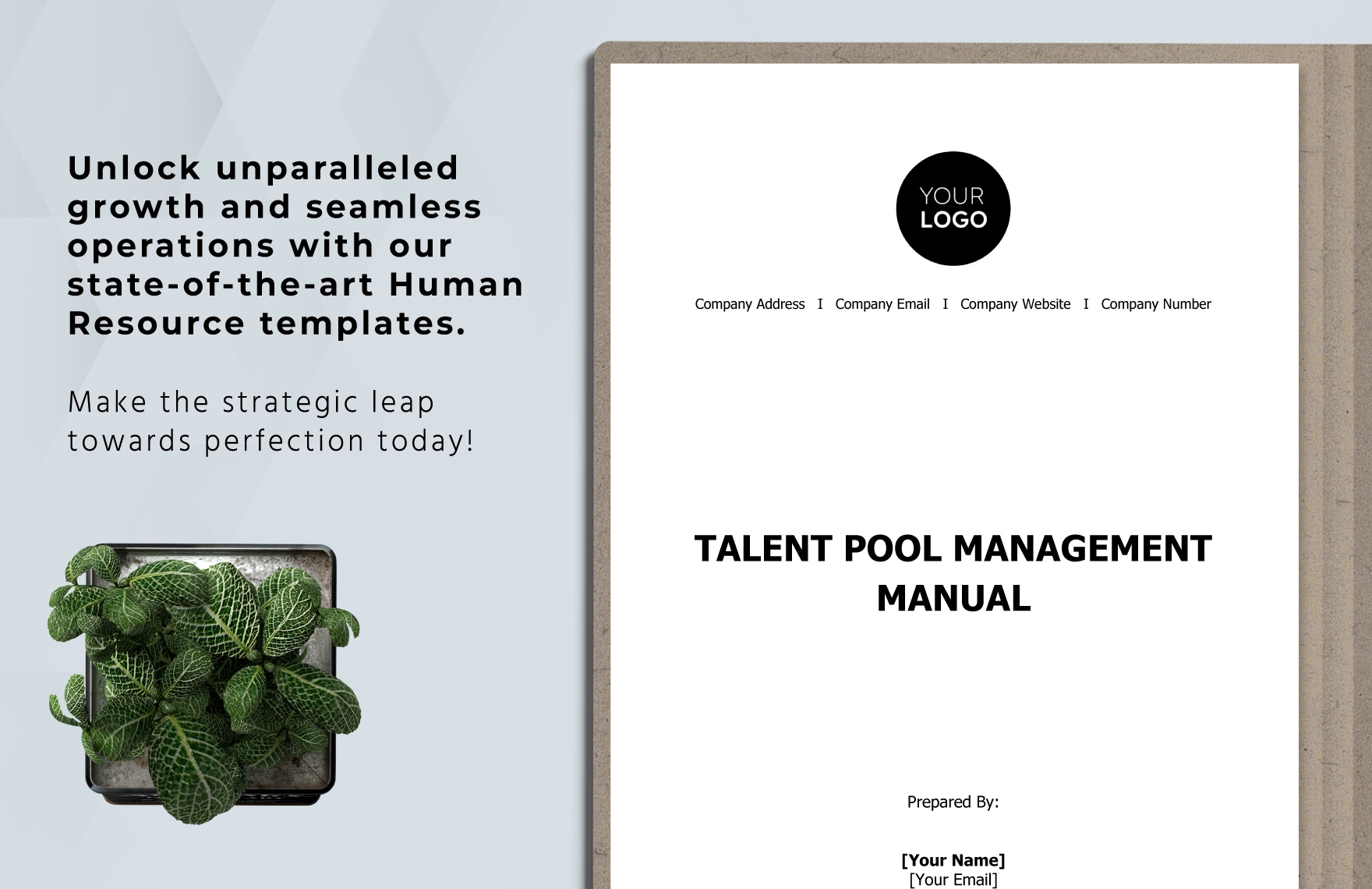 Talent Pool Management Manual HR Template