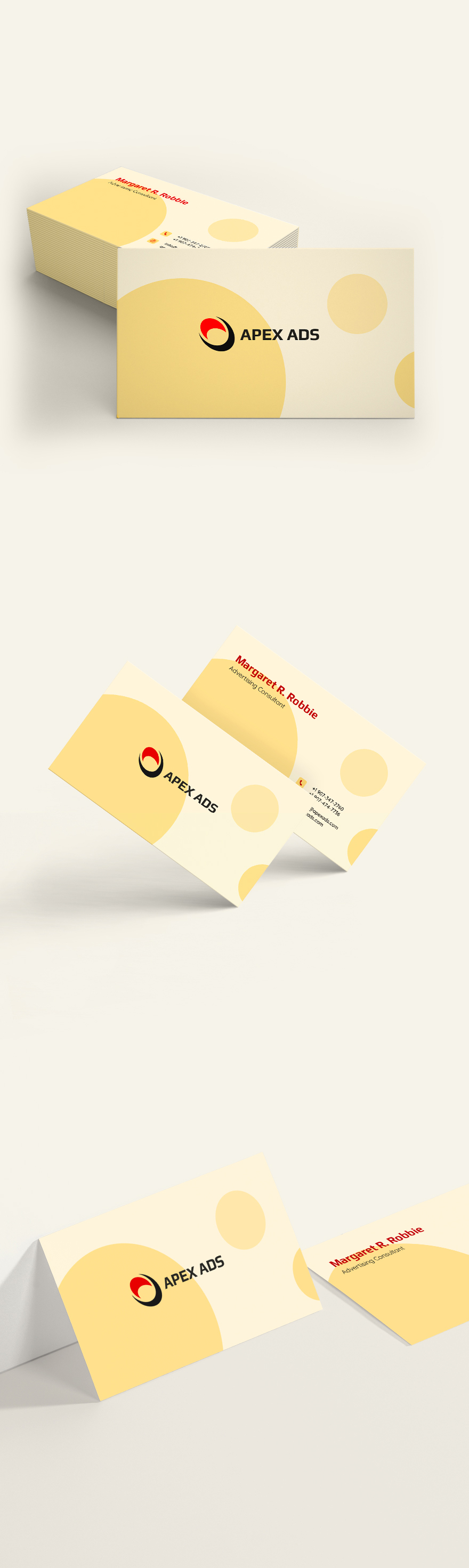 Advertising Consultant Business Card Template