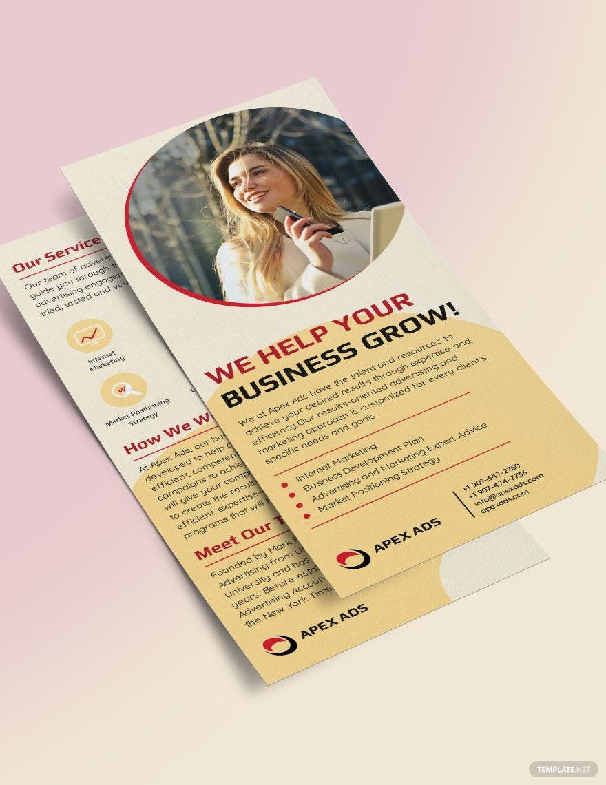 Advertising Consultant DL Card Template