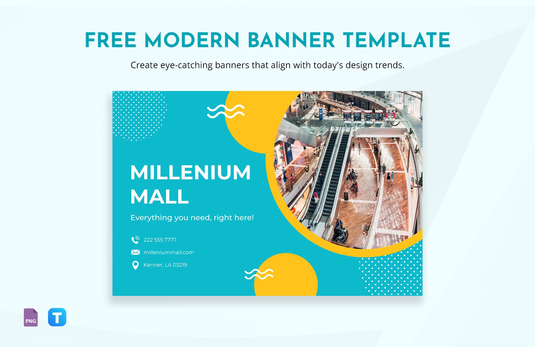 Modern Banner Template in PNG