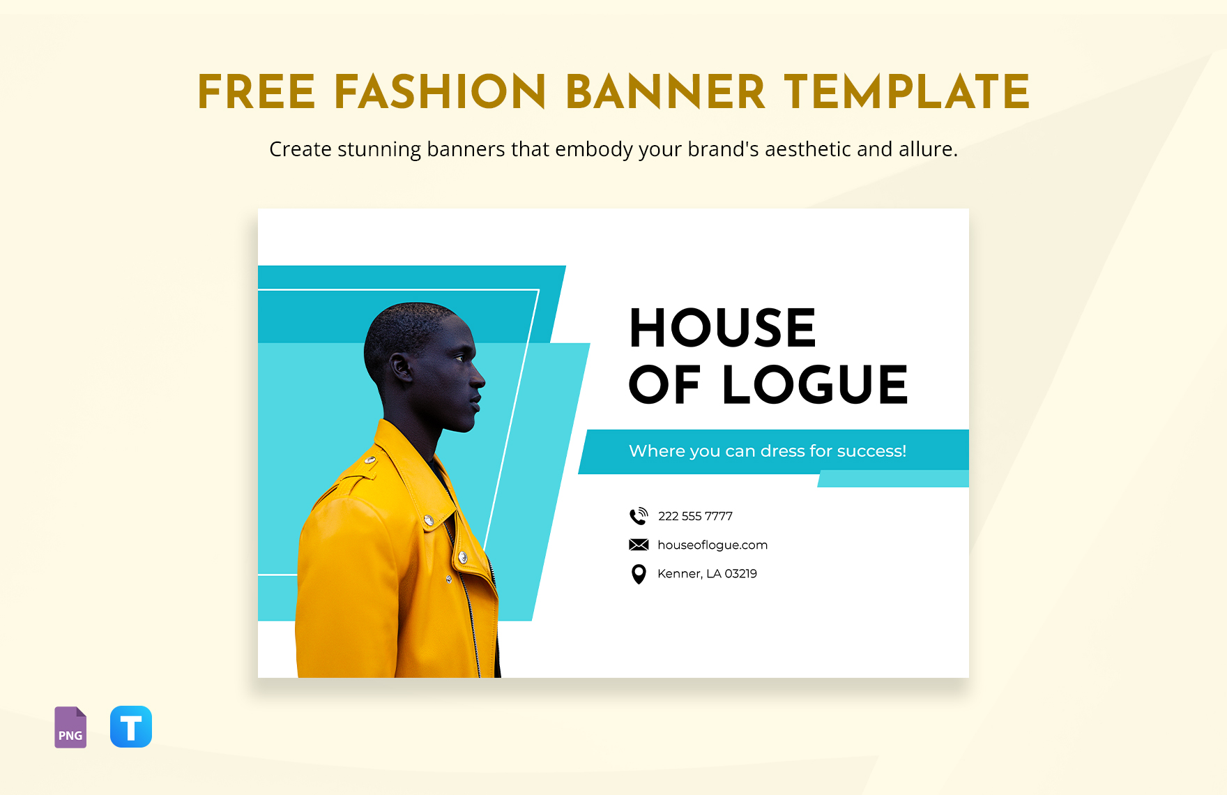 Free Fashion Banner Template in PNG - Download | Template.net