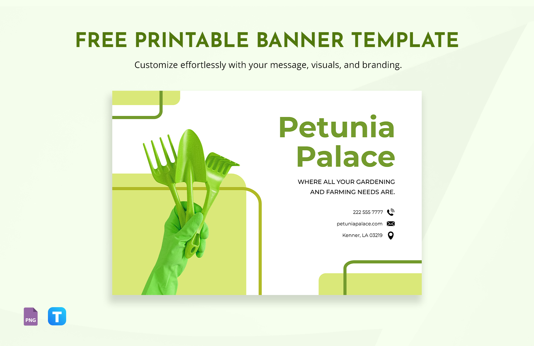 Free Printable Banner Template