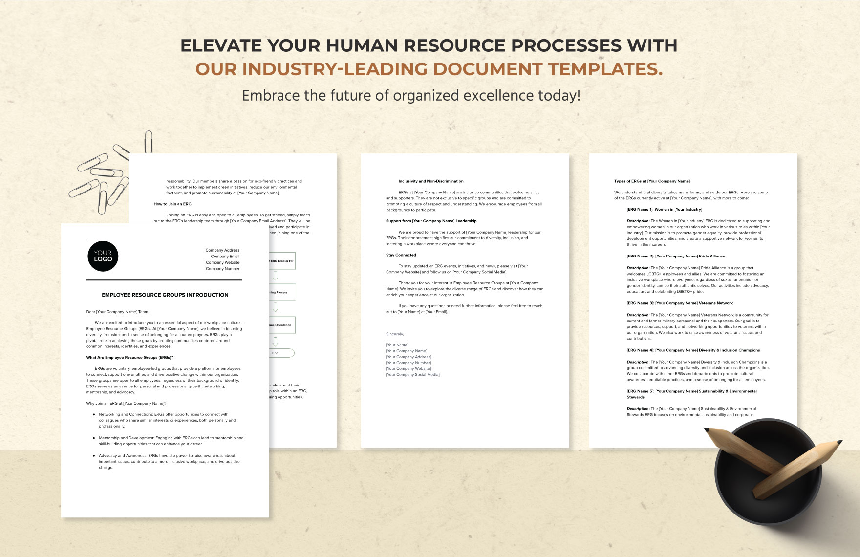 Employee Resource Groups Introduction HR Template