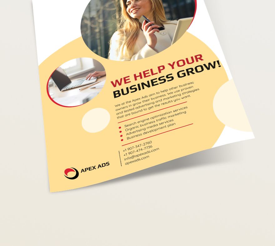 Advertising Consultant Flyers Template