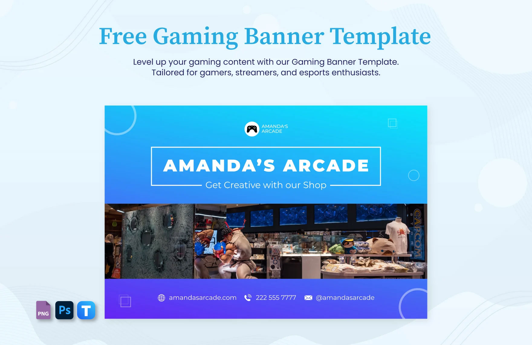 Free Gaming  Banner templates