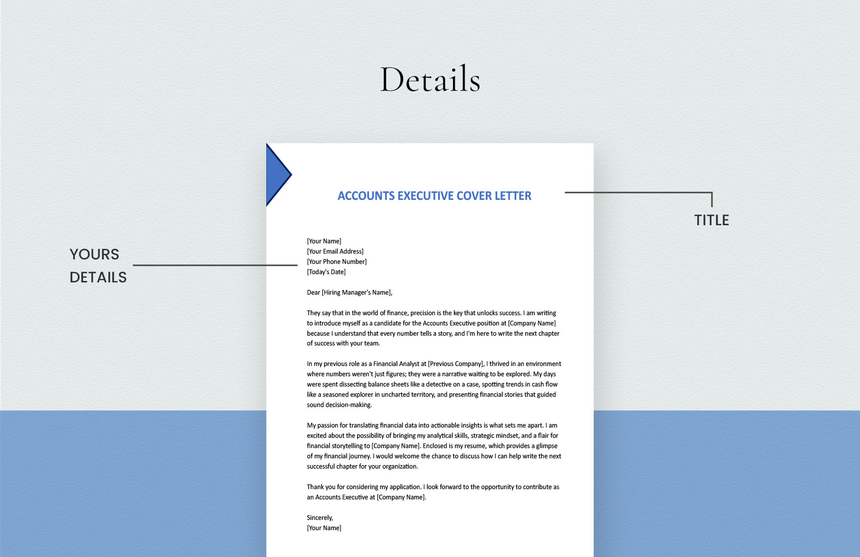 Accounts Executive Cover Letter