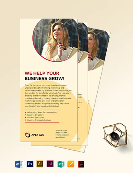 Career Recruitment Rack Card Template