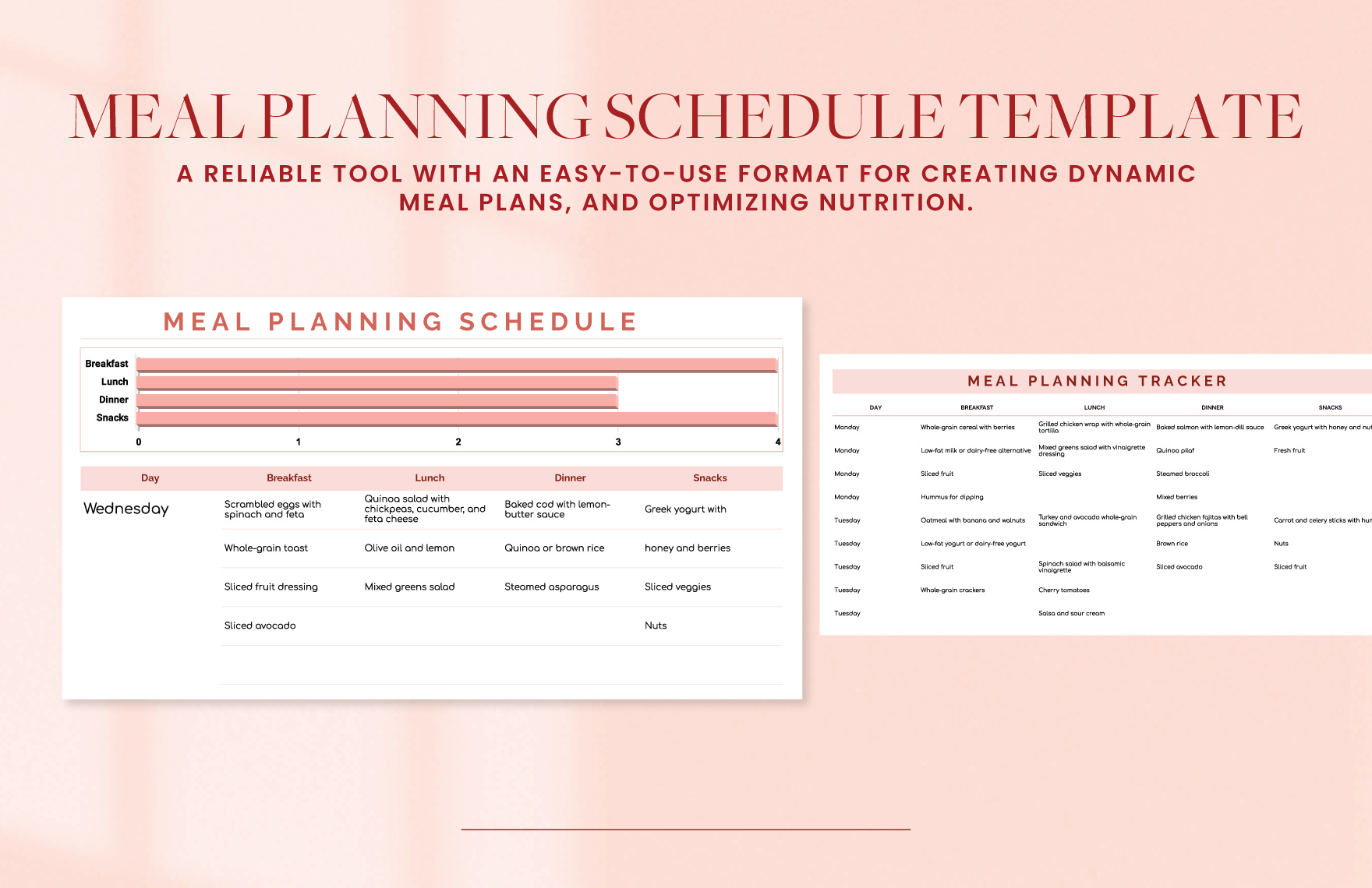Meal Planning Schedule Template
