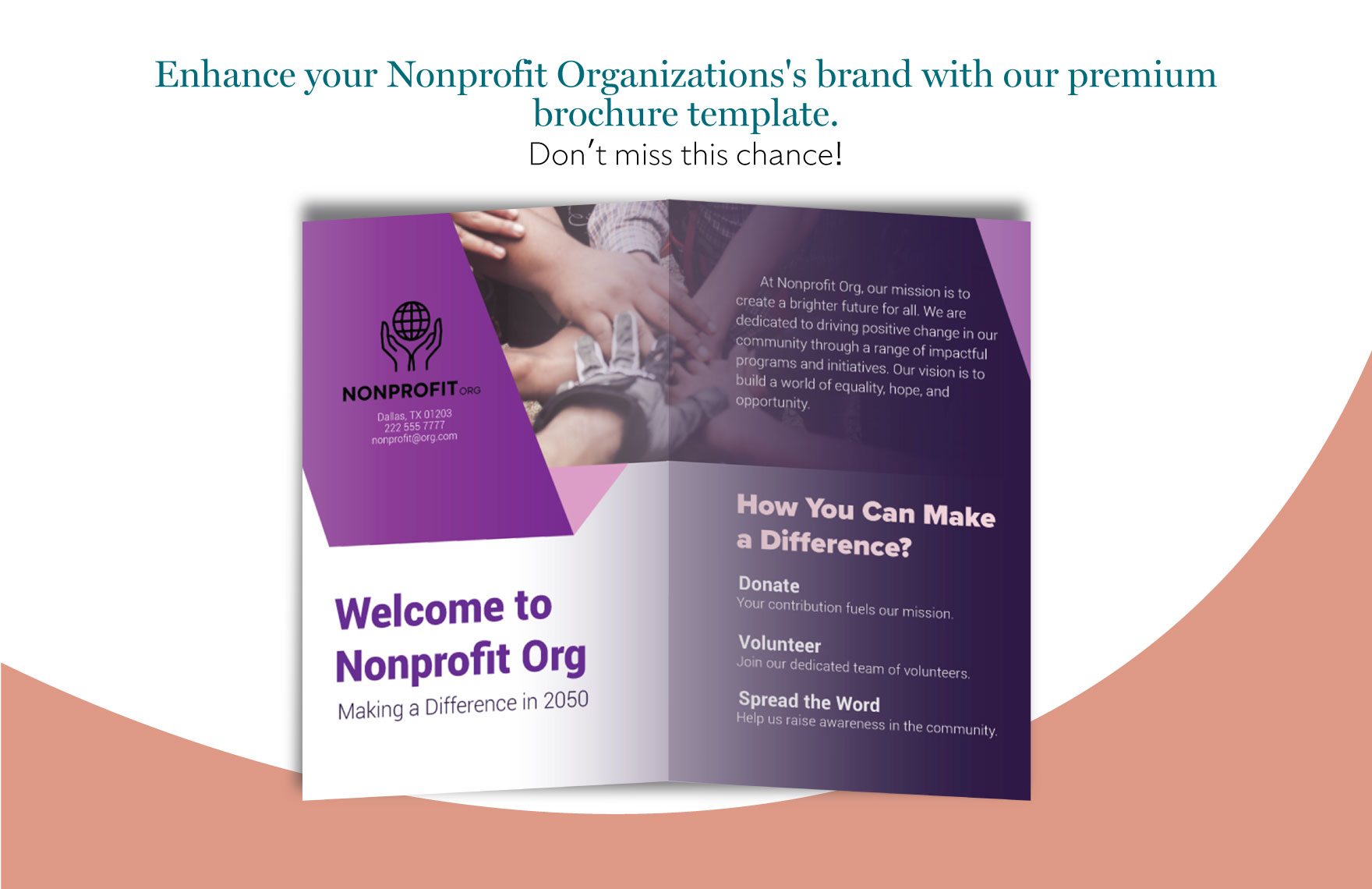 Nonprofit Organization Program Brochure Template