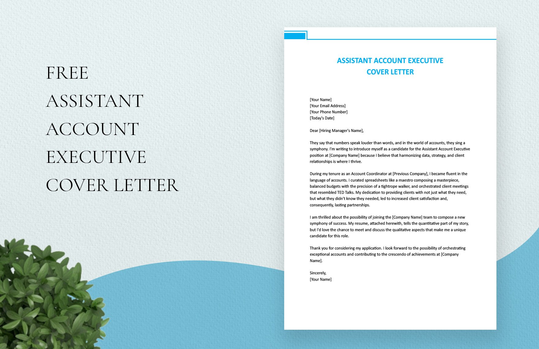 Assistant Account Executive Cover Letter