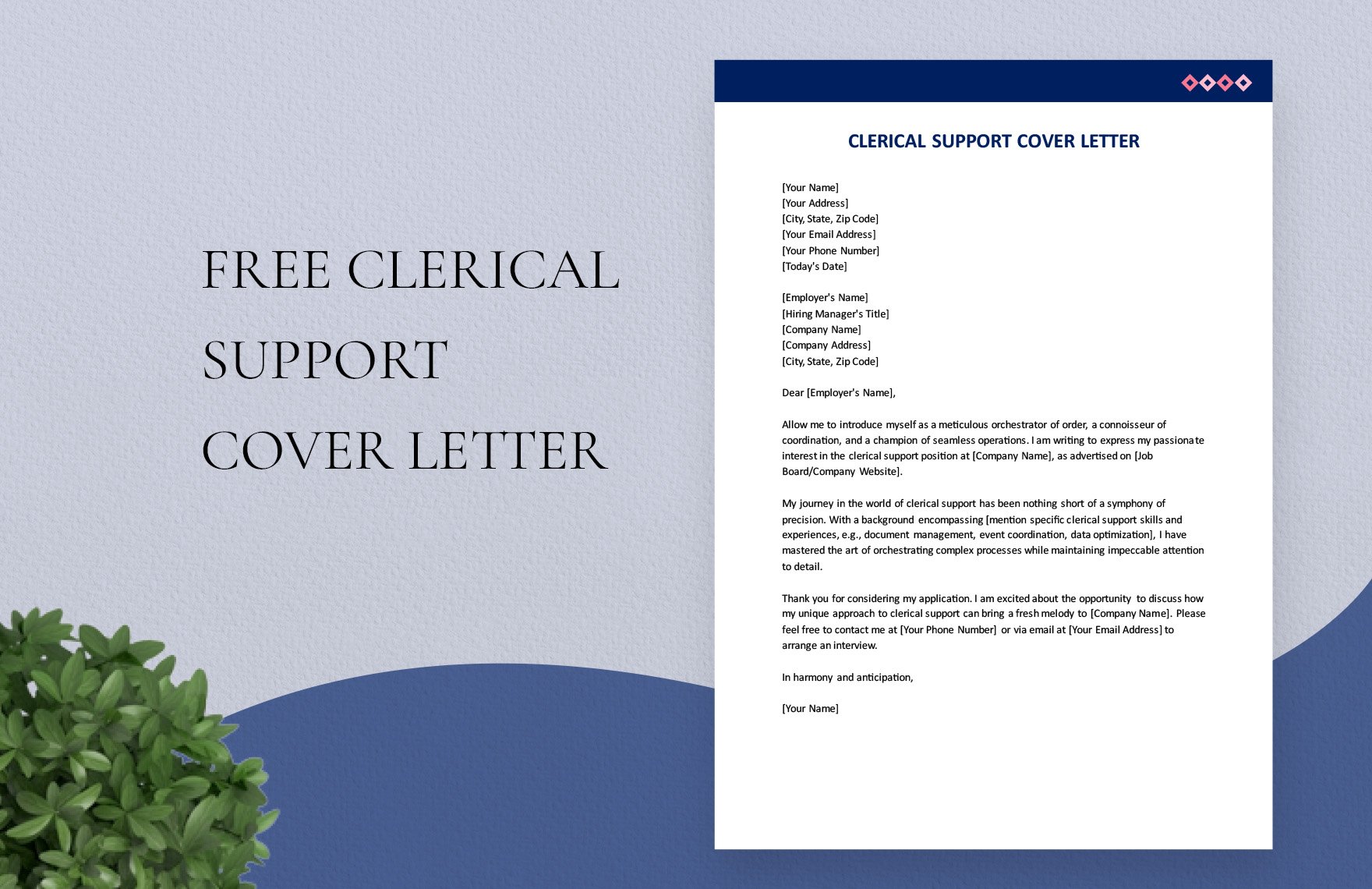 Clerical Support Cover Letter