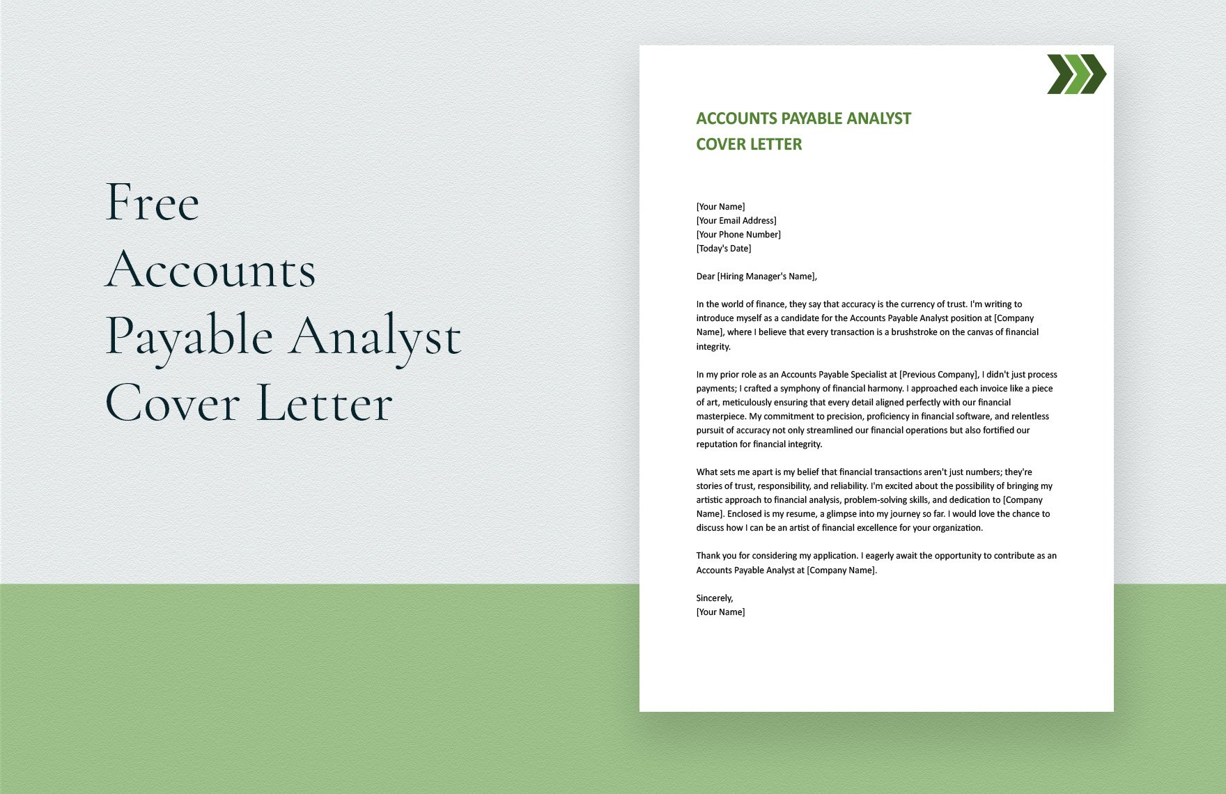 Accounts Payable Analyst Cover Letter