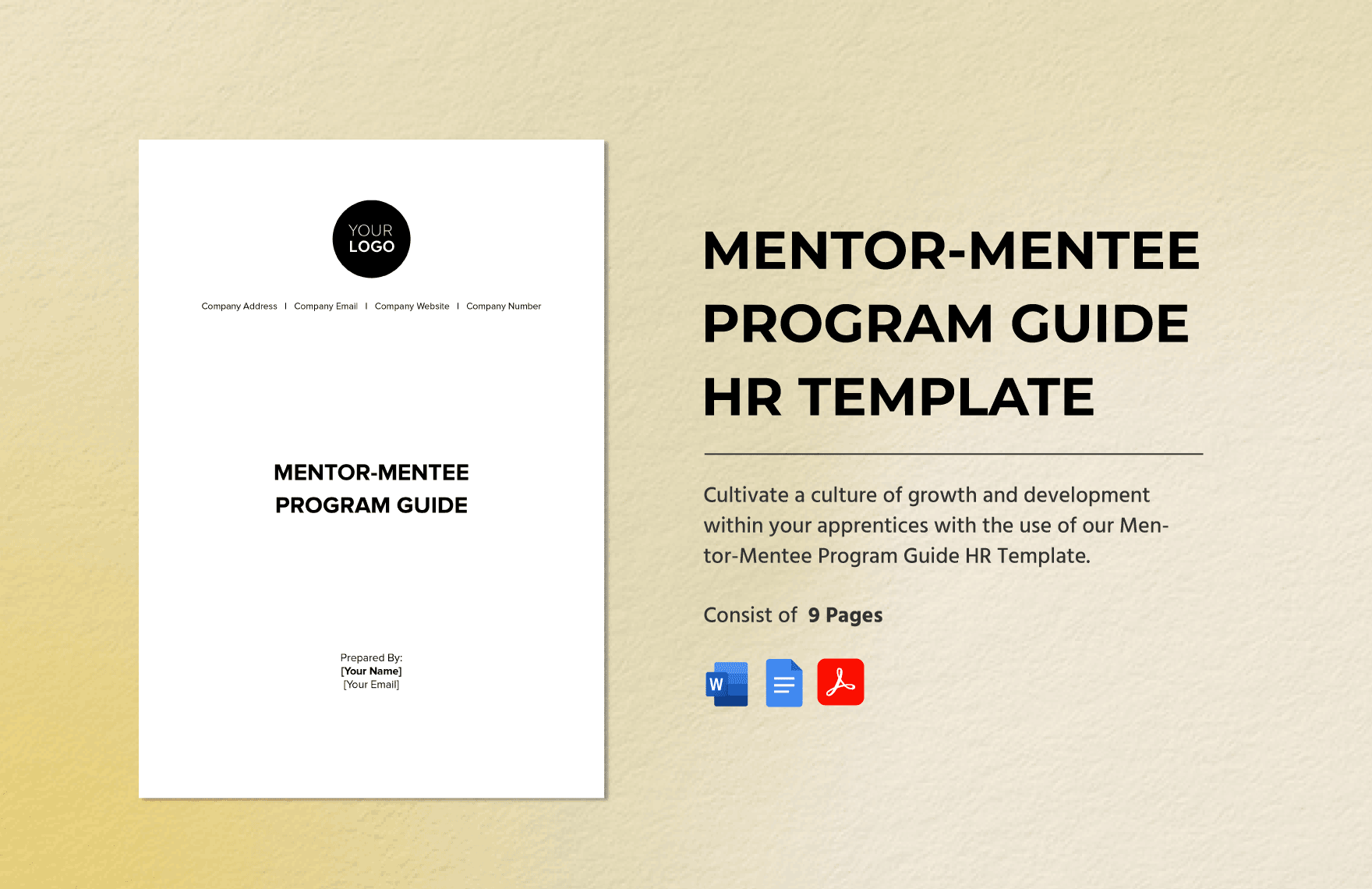 Mentor-Mentee Program Guide HR Template