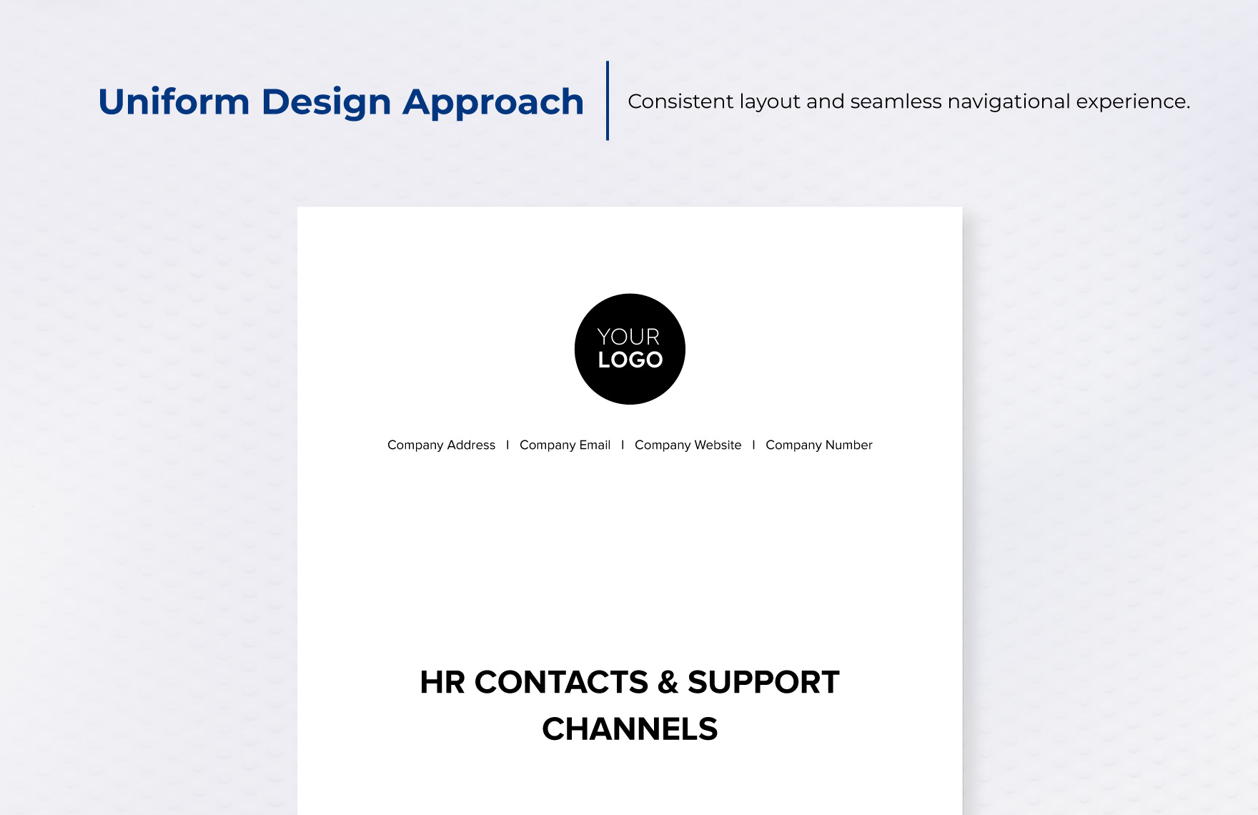 HR Contacts & Support Channels Template