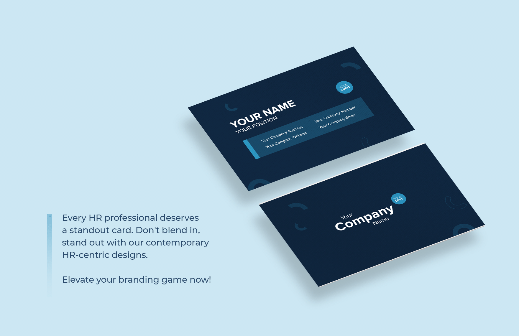 Social Media Manager Business Card Template