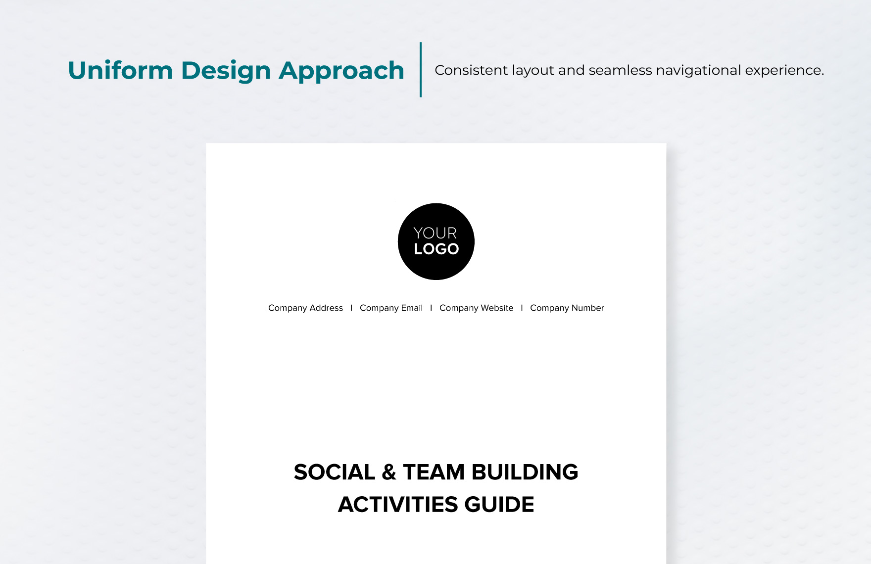 Social & Team Building Activities Guide HR Template