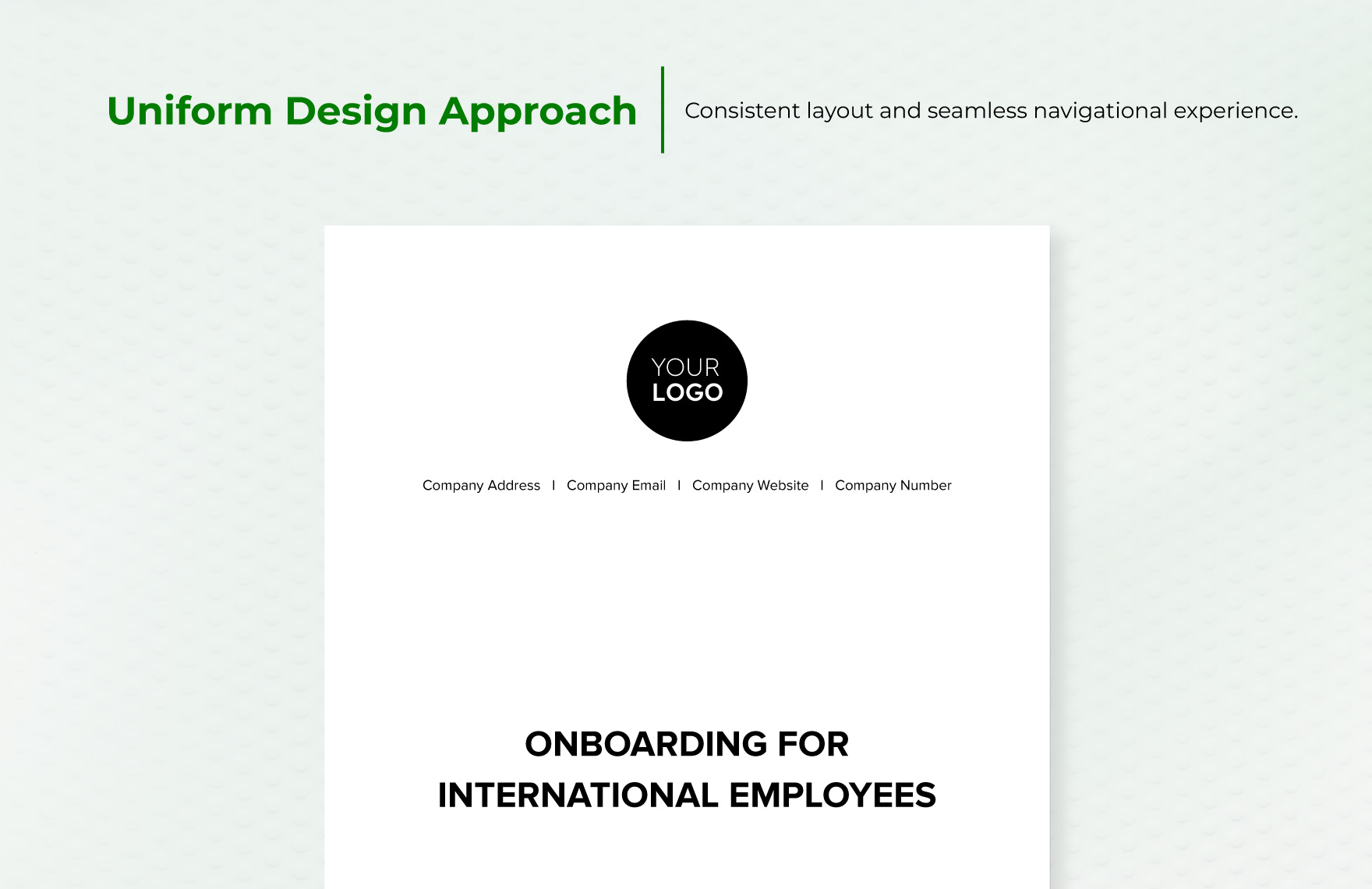 Onboarding for International Employees HR Template