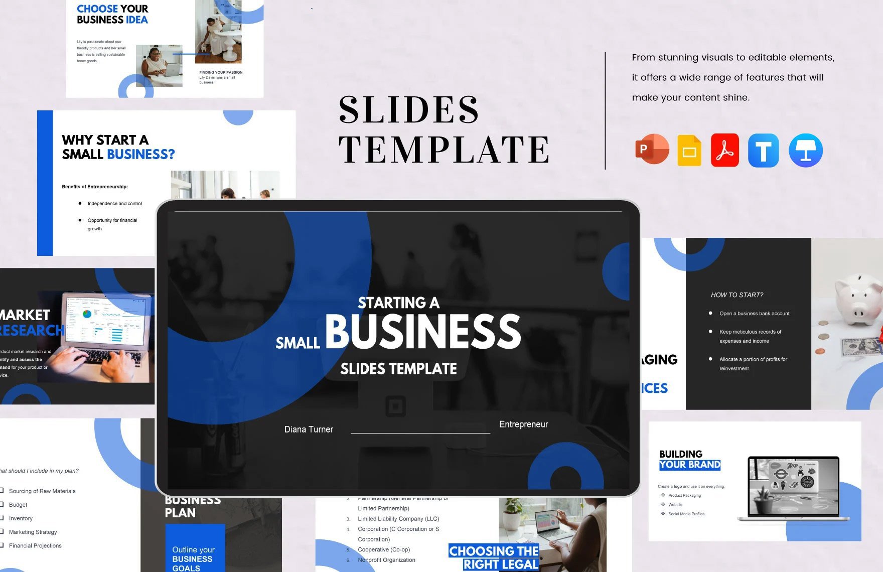 Free Slides Template in PDF, PowerPoint, Google Slides, Apple Keynote
