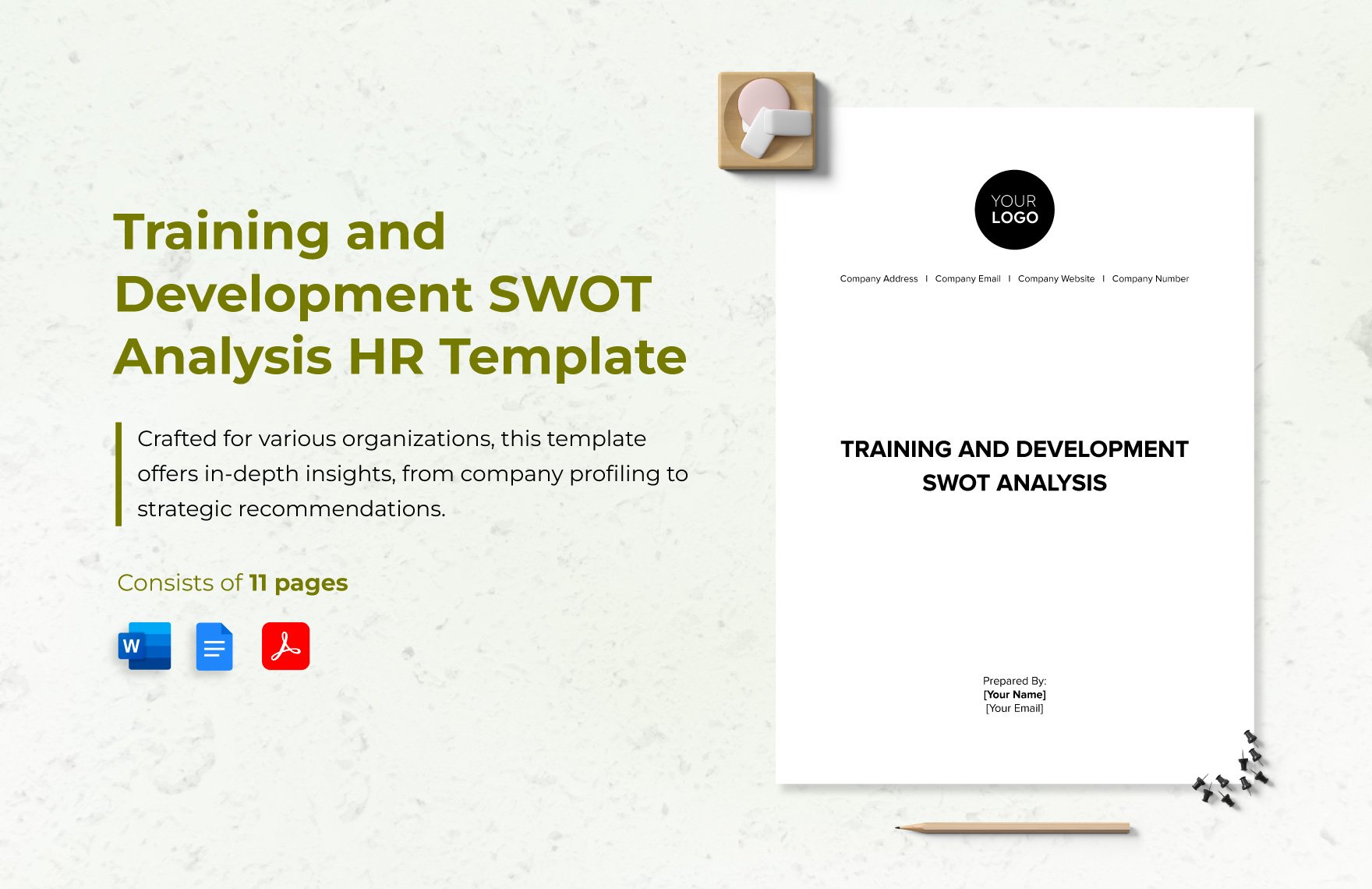 Training & Development SWOT Analysis HR Template