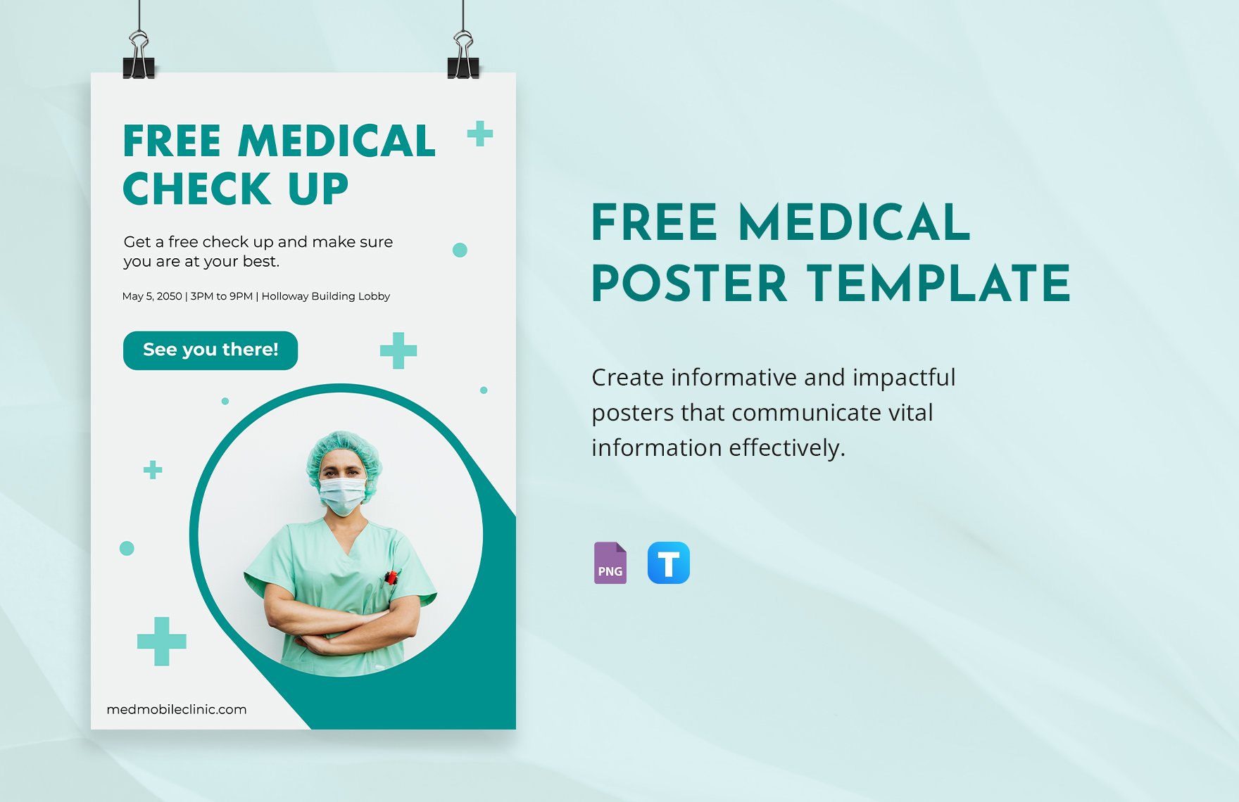 Free Medical Poster Template in PNG