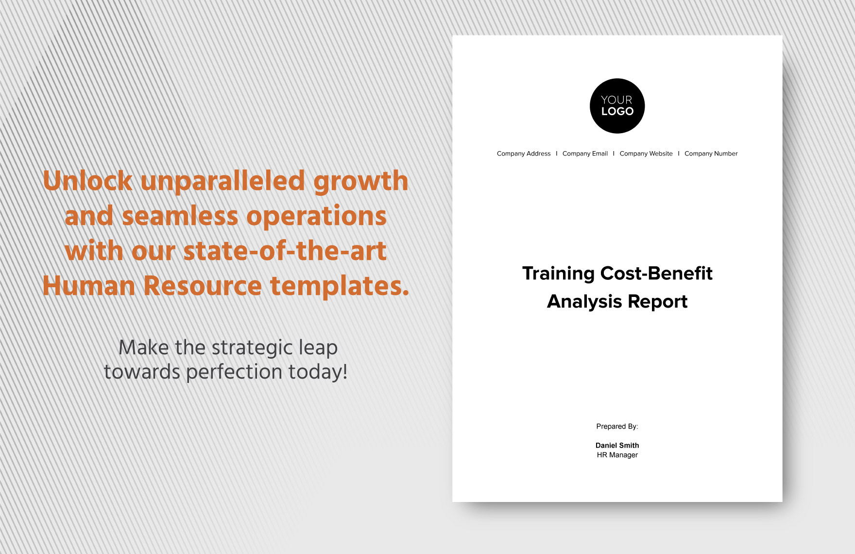 Training Cost-Benefit Analysis Report HR Template