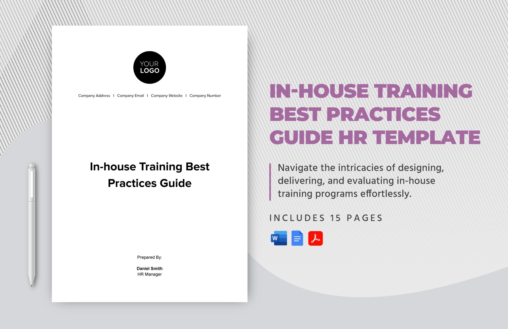 In-house Training Best Practices Guide HR Template in Word, Google Docs, PDF