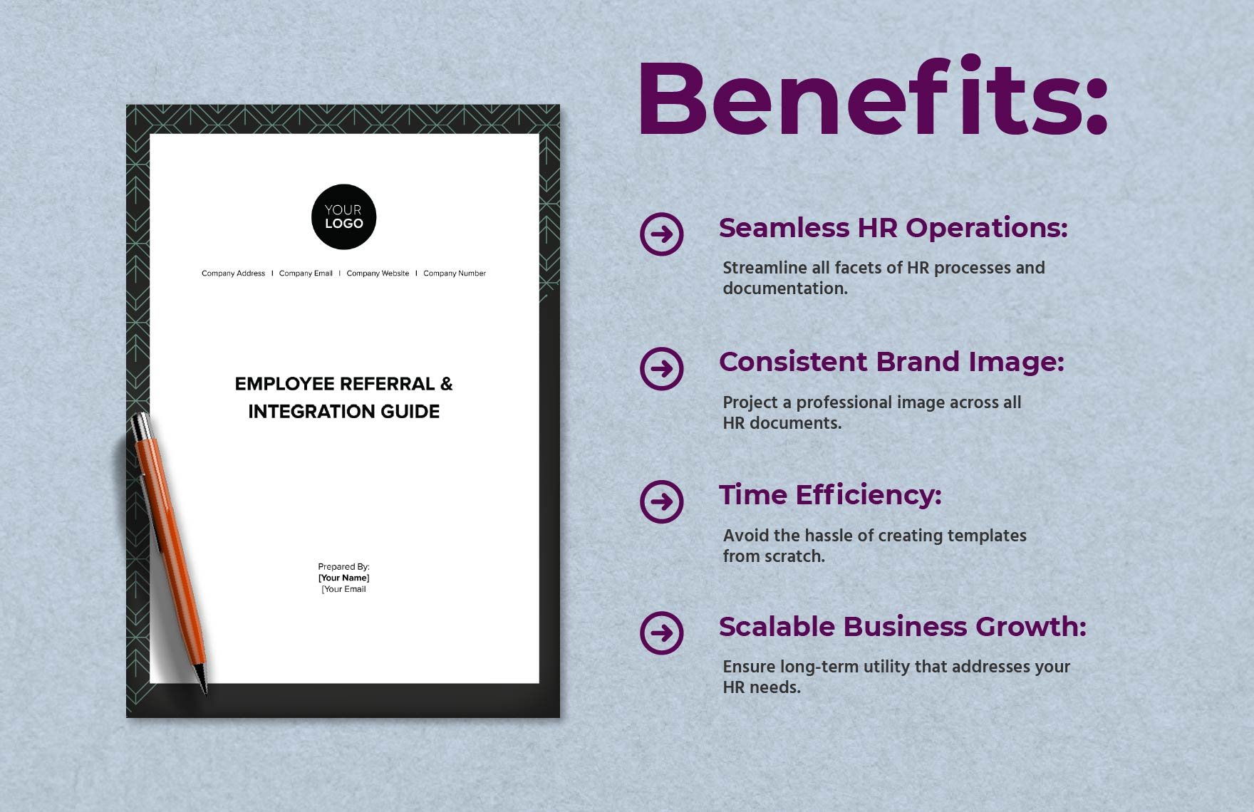 Employee Referral & Integration Guide HR Template