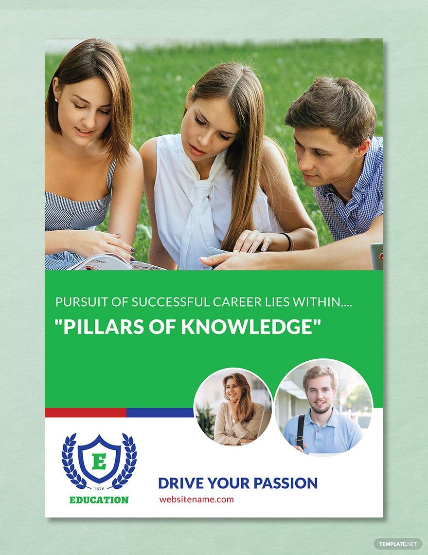 Education EBook Cover Page Template Download In PSD Template