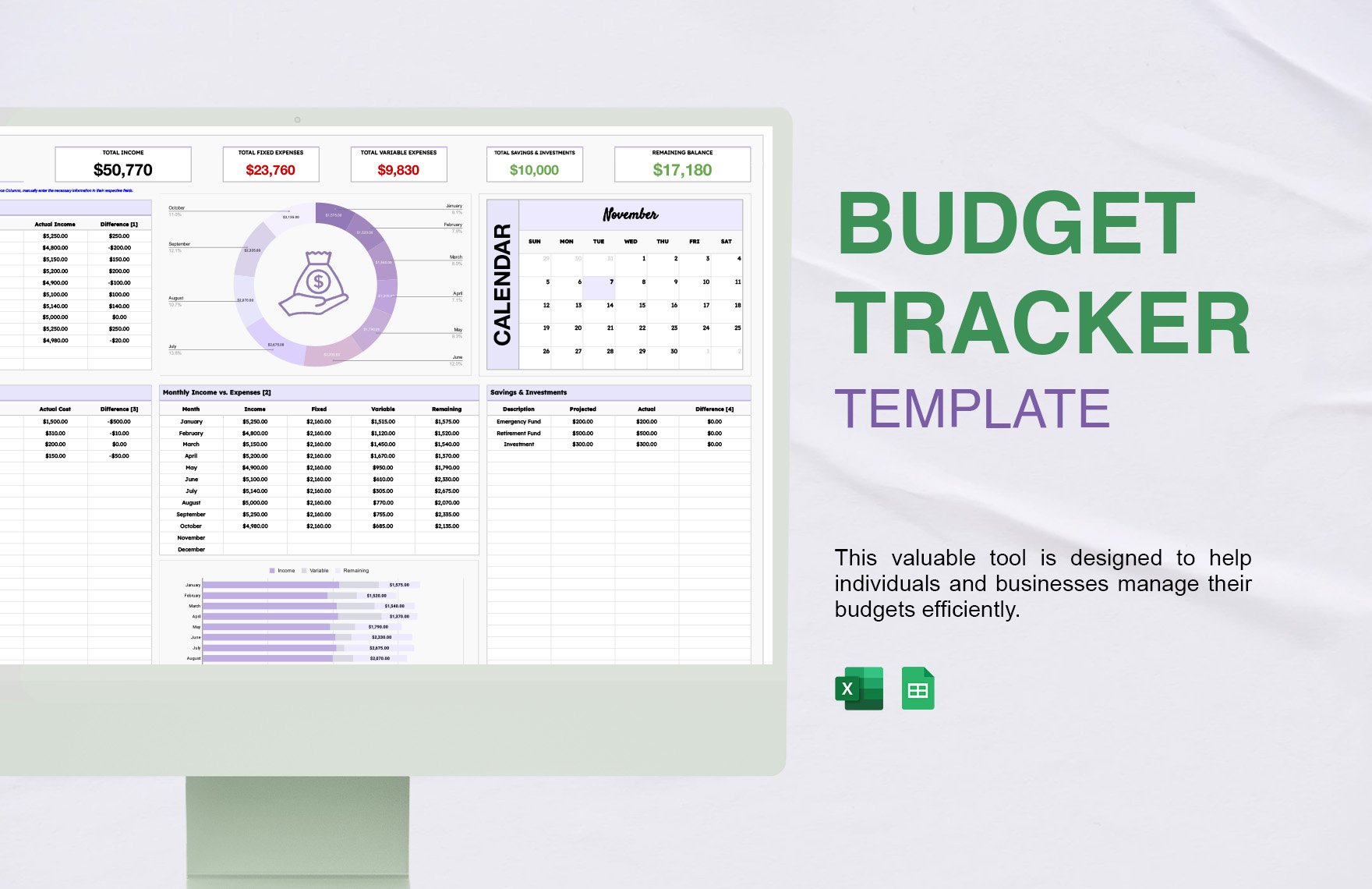 Budget Tracker Template