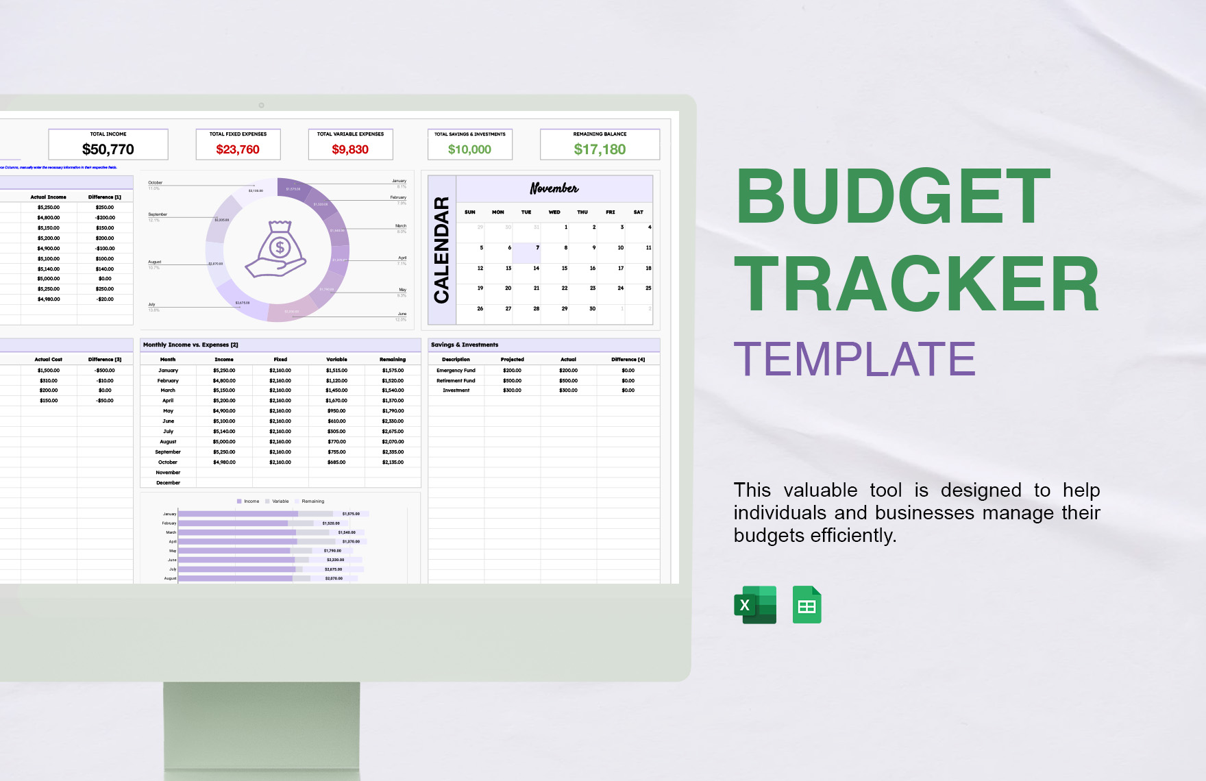 Free Student Budget Templates Editable And Printable