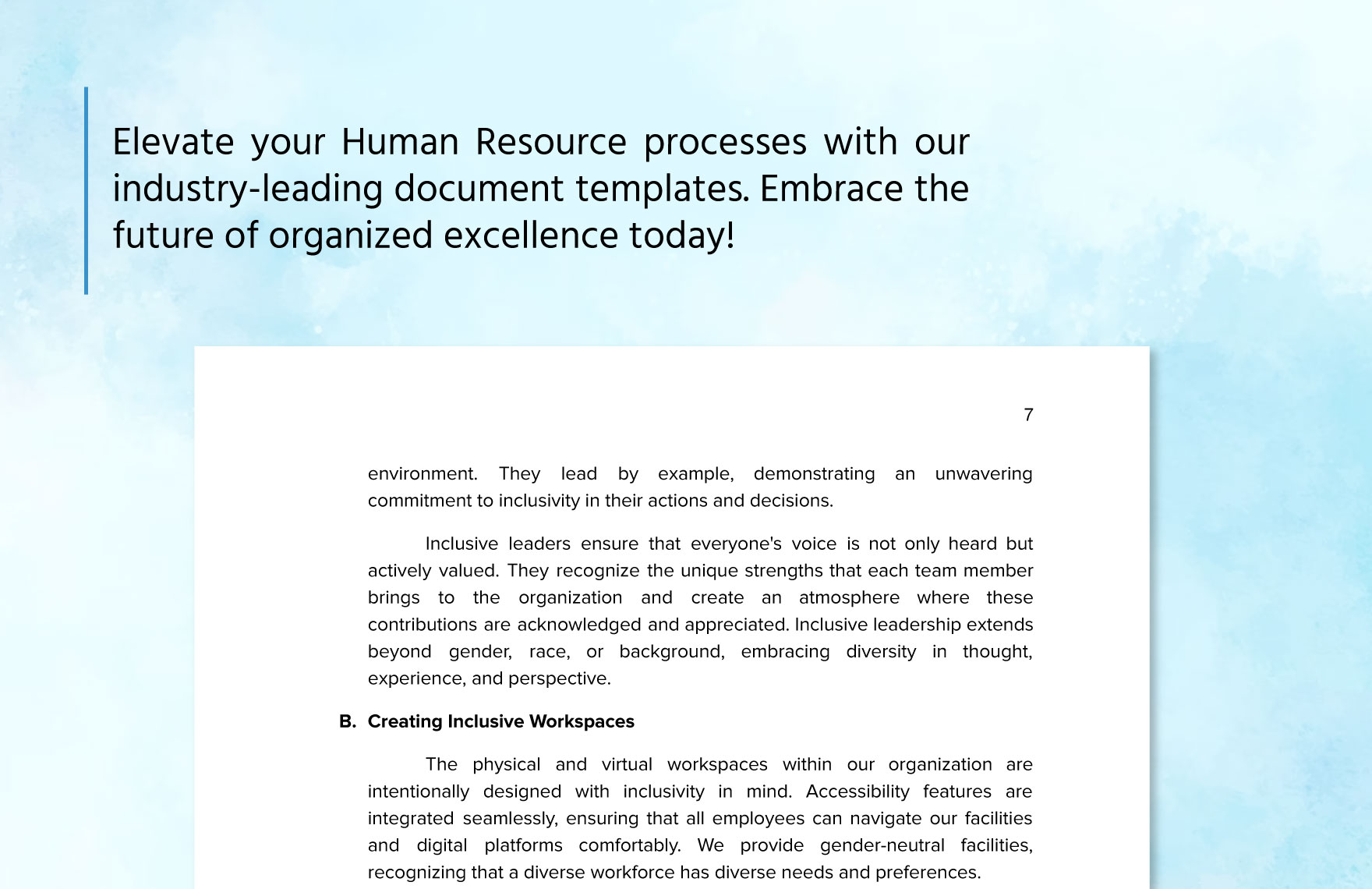 Diversity & Inclusion Onboarding Guide HR Template