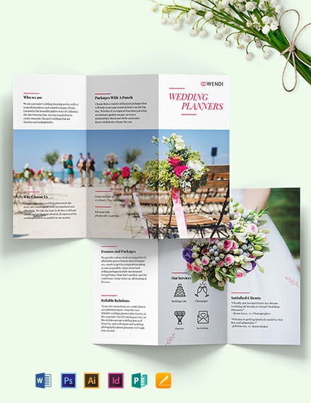 5 FREE Wedding Brochure Templates Word DOC PSD InDesign  5 FREE Wedding Brochure Templates Word DOC PSD InDesign
