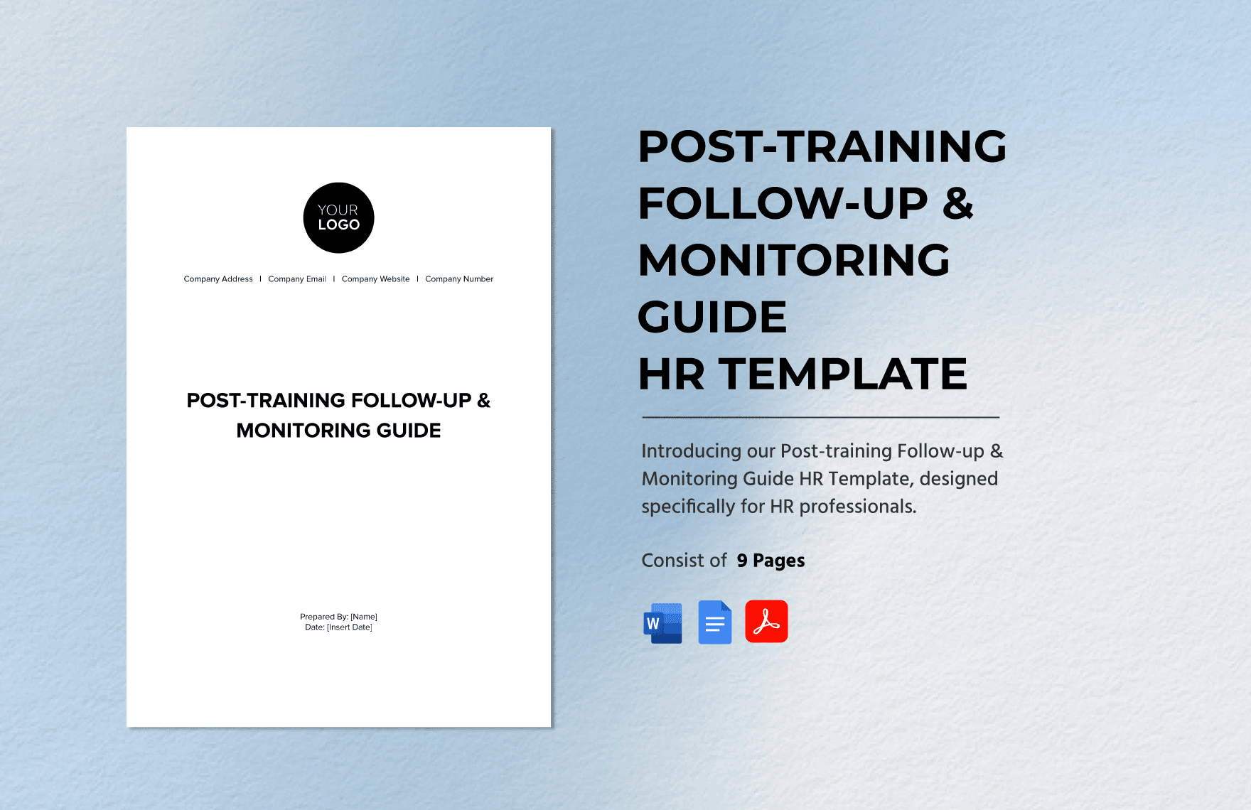 Post-training Follow-up & Monitoring Guide HR Template