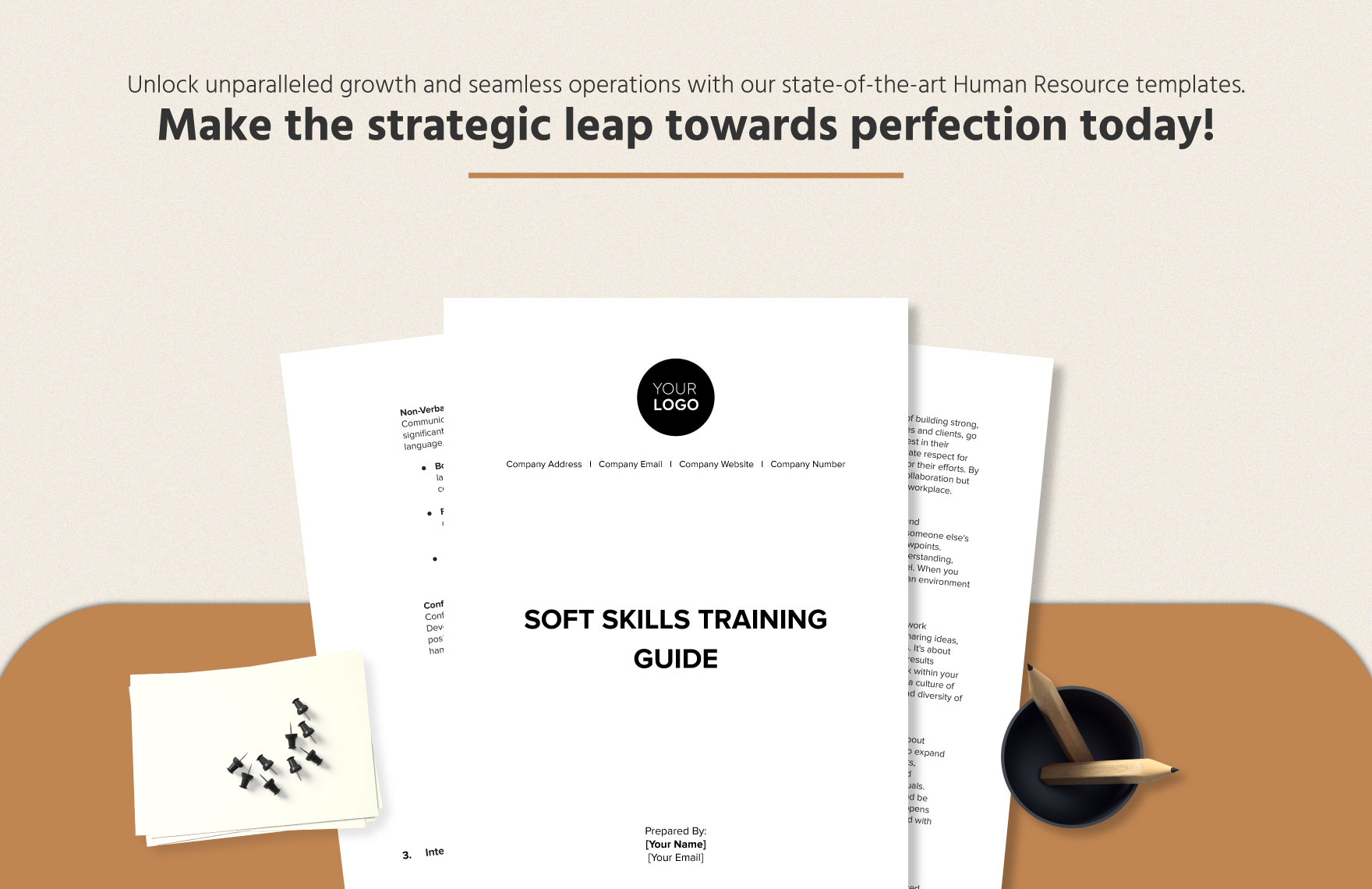 Soft Skills Training Guide HR Template