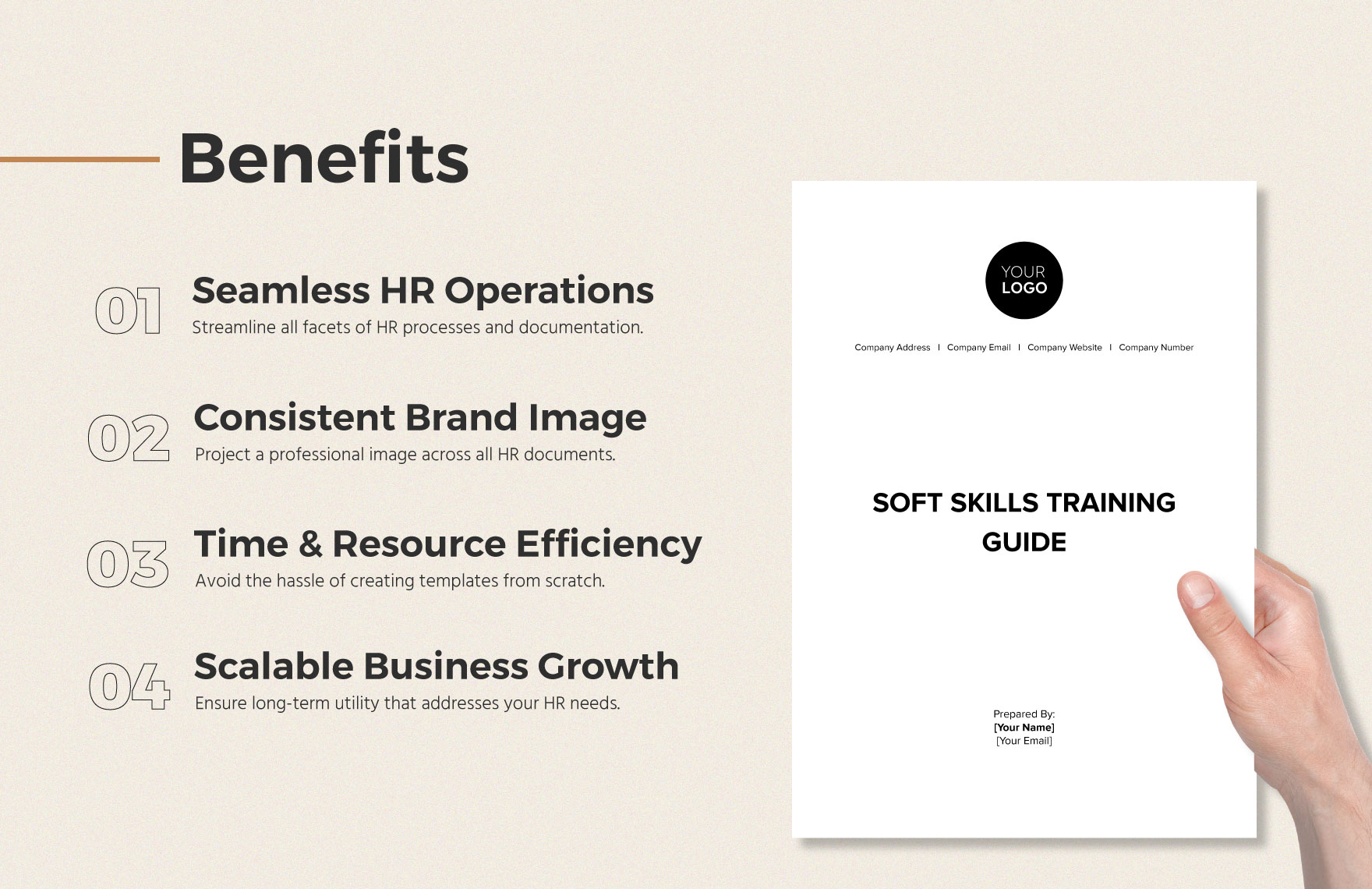 Soft Skills Training Guide HR Template