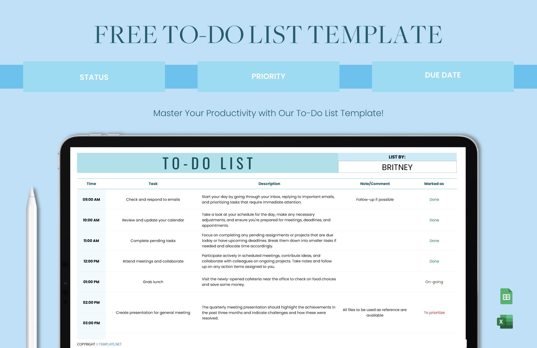 Free To-Do List Template