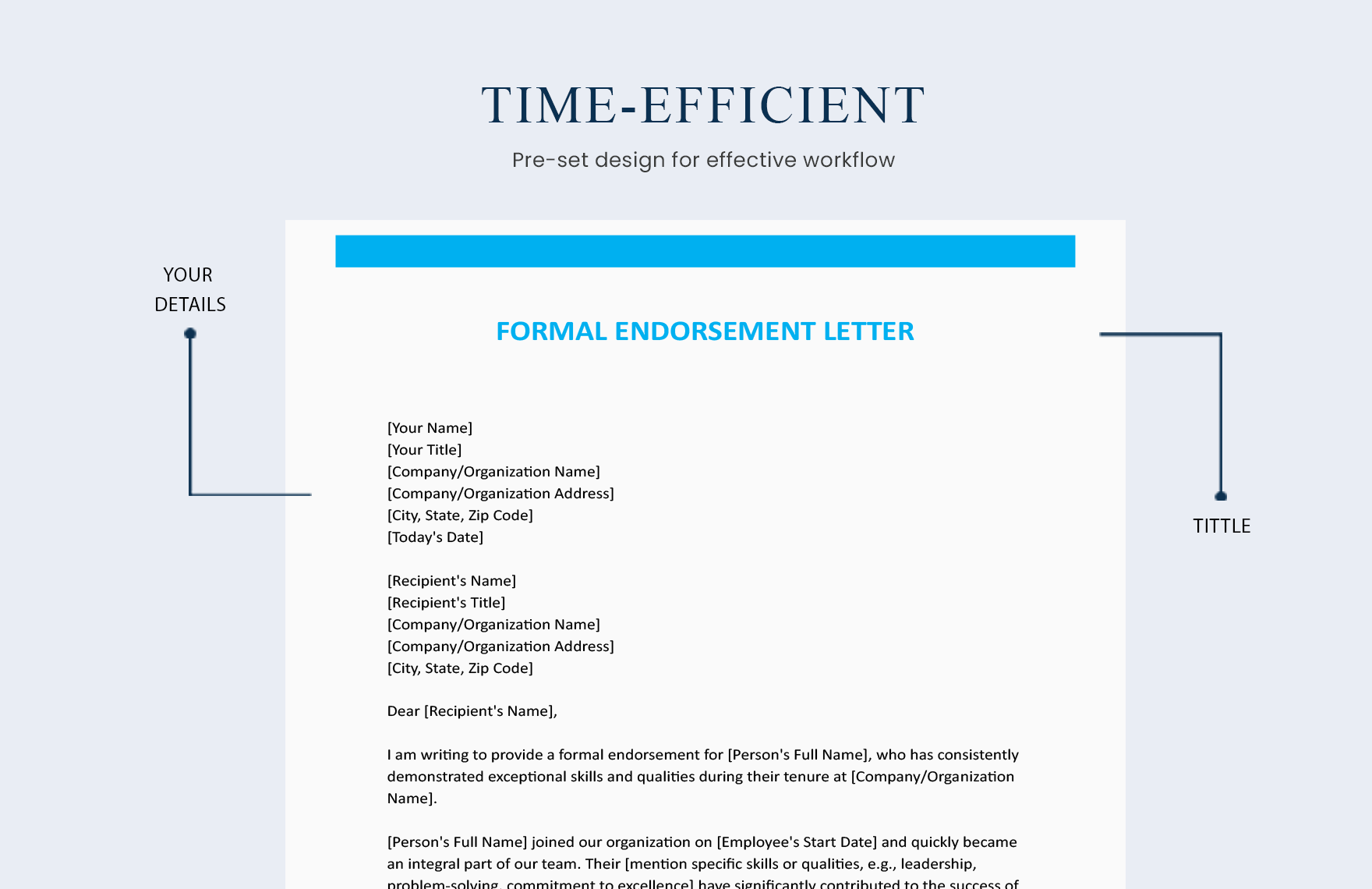 Formal Endorsement Letter