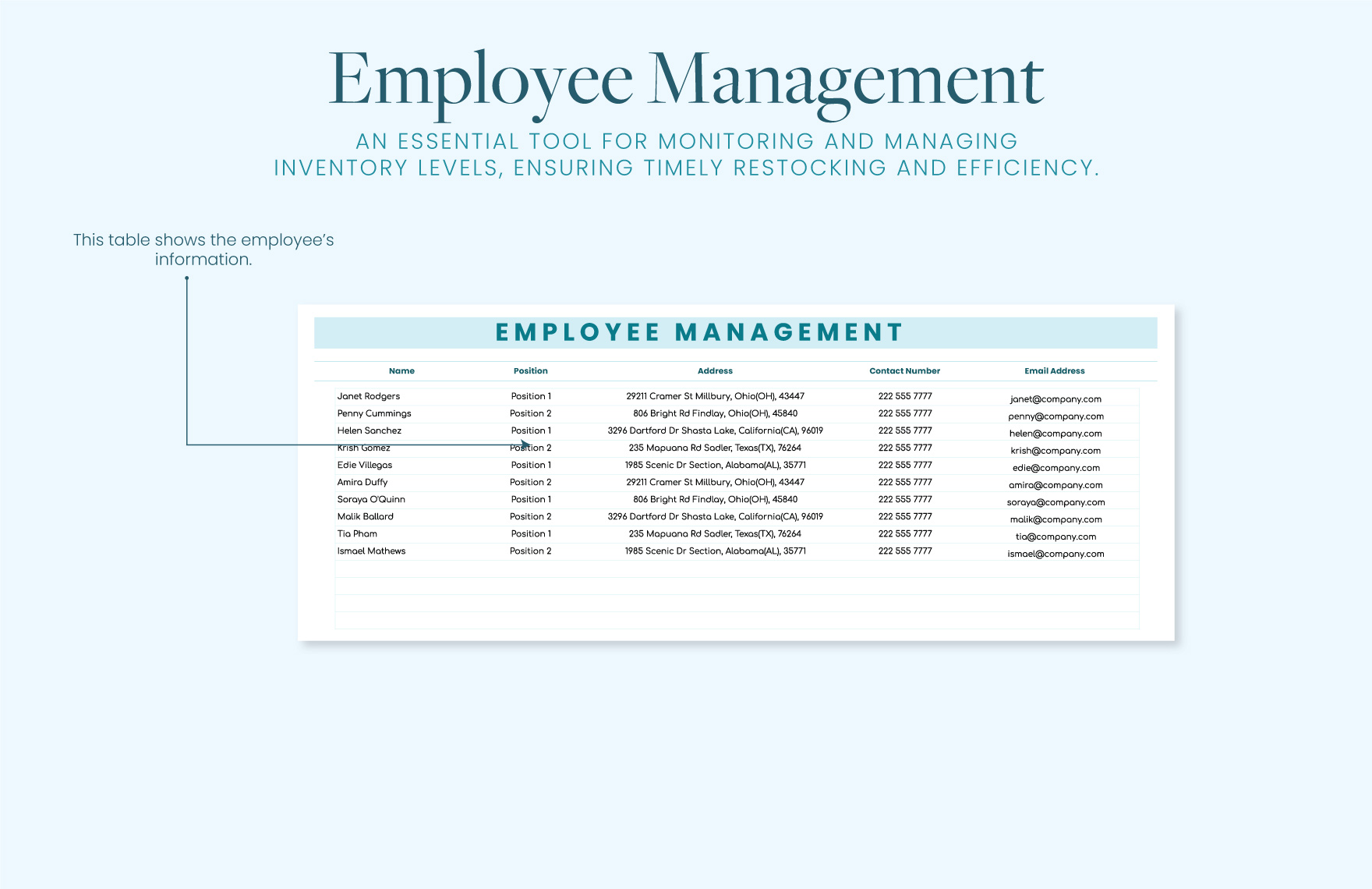 Inventory List Template - Download in Excel, Google Sheets | Template.net