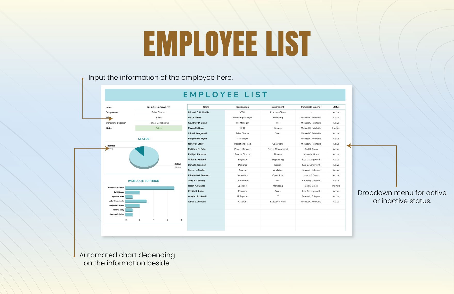 Employee List Template