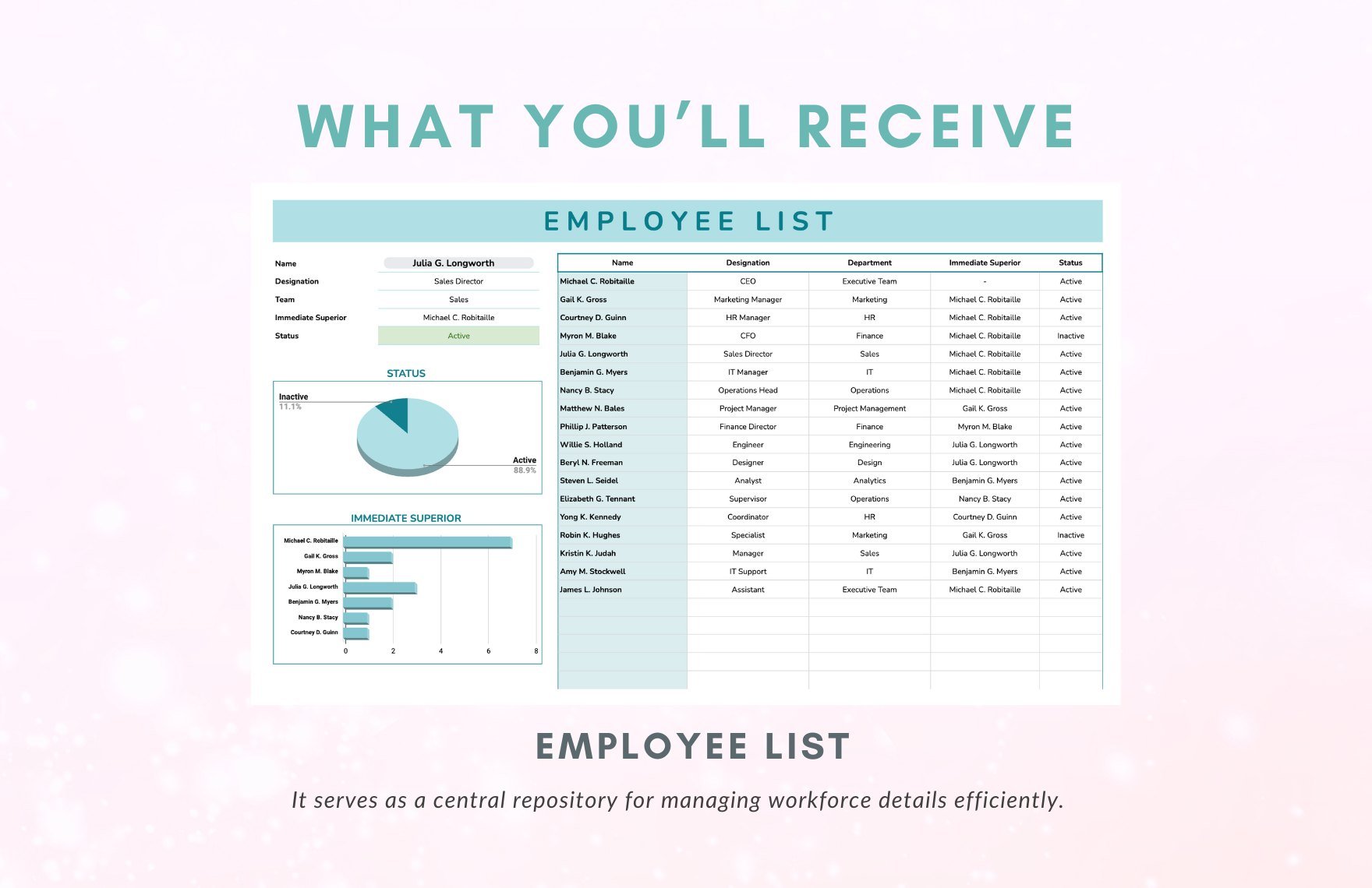 Employee List Template