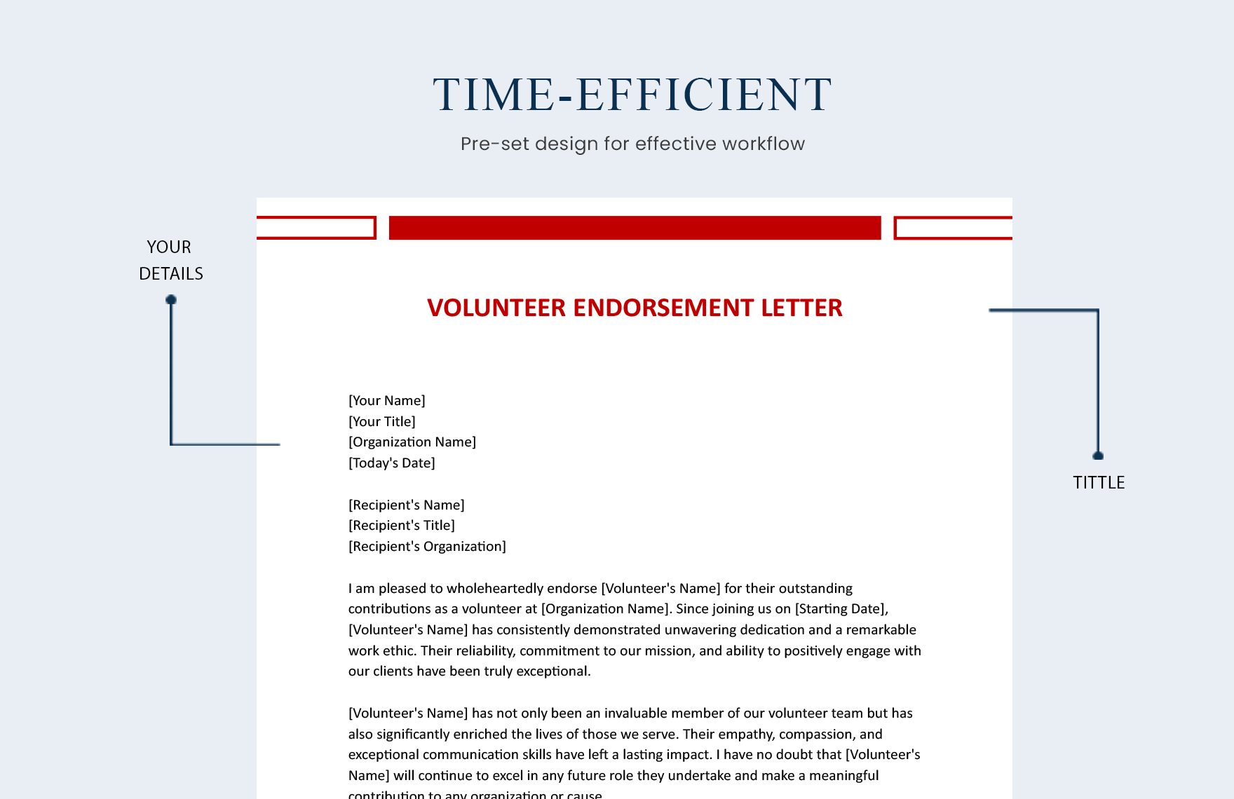 Volunteer Endorsement Letter